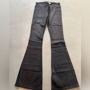 Free People black flared bell bottom stretch jeans